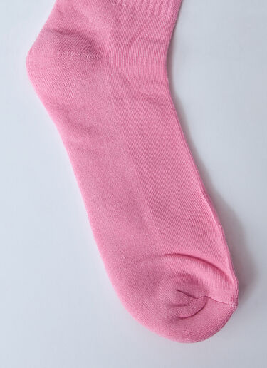 LN-CC® - Gallery Dept.: Logo Motif Socks - Pink Gallery Dept. Logo Motif Socks Pink gdp0160028