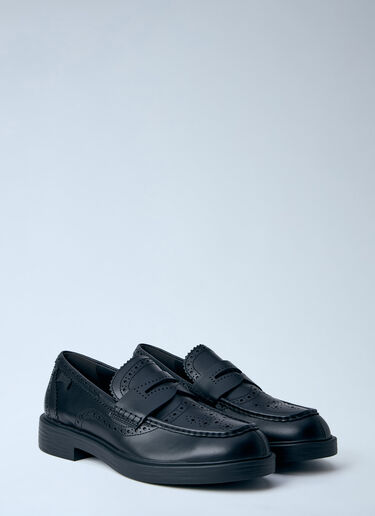 LN-CC® - CAMPER: Leather Brogue Loafers - Black CAMPER Leather Brogue Loafers Black cmp0164008