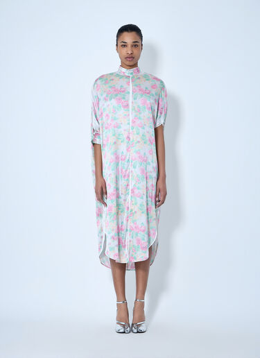 Acne Studios Asymmetric Hem Midi Dress White acn0264025