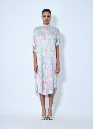 LN-CC® - Acne Studios: Asymmetric Hem Midi Dress - White Acne Studios Asymmetric Hem Midi Dress White acn0264025