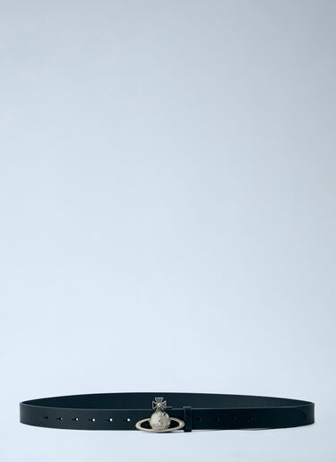 LN-CC® - Vivienne Westwood: Orb Buckle Belt - Black Vivienne Westwood Orb Buckle Belt Black vvw0163019