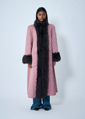 LN-CC® - Chloé: Long Hybrid Coat - Brown Chloé Long Hybrid Coat Brown chl0262015