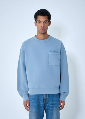 LN-CC® - Marni: Cotton Jersey Sweatshirt - Blue Marni Cotton Jersey Sweatshirt Blue mni0163005