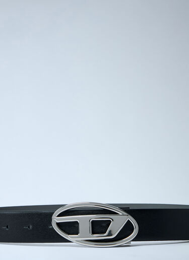 LN-CC® - Diesel: Reversible Leather Belt - Black Diesel Reversible Leather Belt Black dsl0261038