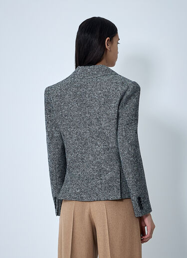 Max Mara Single-Breasted Blazer Grey max0262003
