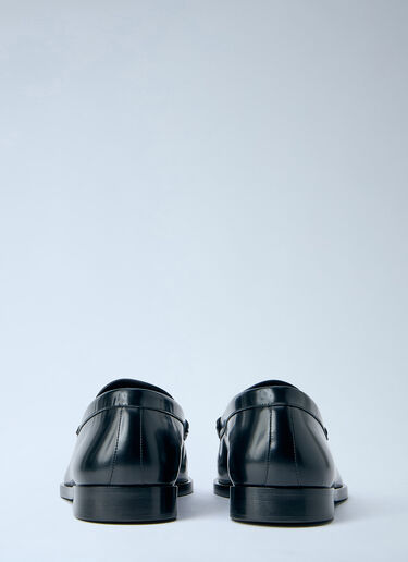 LN-CC® - The Row: Leather Loafers - Black The Row Leather Loafers Black row0164012