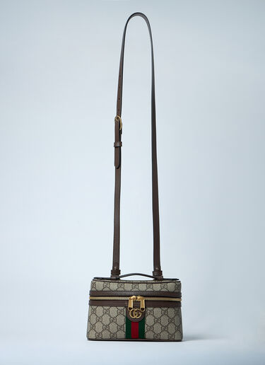 LN-CC® - Gucci: Small Ophidia Vanity Bag - Brown Gucci Small Ophidia Vanity Bag Brown guc0259081