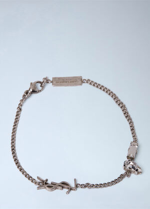Saint Laurent Cassandre Charm Bracelet Silver sla0363003