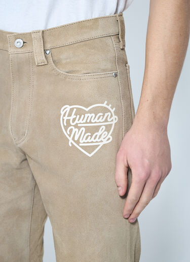 LN-CC® - Human Made: 스웨이드 팬츠 - 베이지 Human Made 스웨이드 팬츠 베이지 hmd0159002