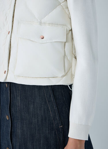 Moncler 菱形绗缝背心 白色 mon0264033