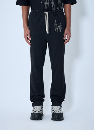 Moncler + Rick Owens Elasticated Waist Drawstring Pants Black mcs0363021