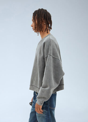 Acne Studios Logo Patch Sweatshirt Grey acn0357002