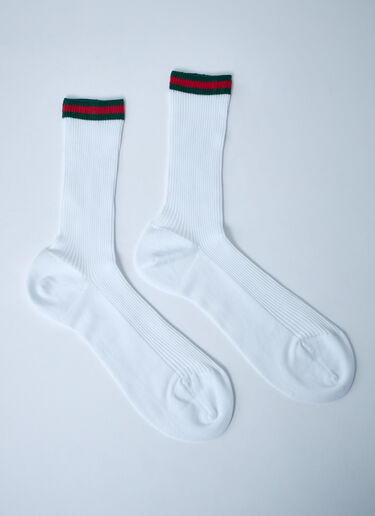 Gucci Web Socks White guc0261043