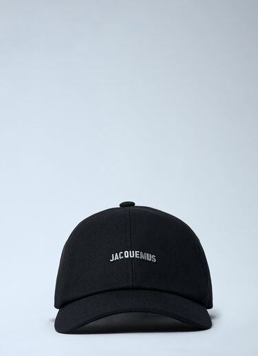 LN-CC® - Jacquemus: Logo Motif Baseball Cap - Black Jacquemus Logo Motif Baseball Cap Black jac0162023