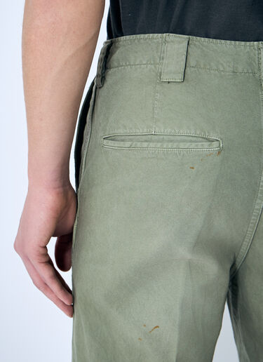 LN-CC® - Visvim: Wide Chino Pants - Green Visvim Wide Chino Pants Green vis0158014