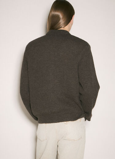 LN-CC® - Our Legacy: Evening Polo Cardigan - Brown Our Legacy Evening Polo Cardigan Brown our0159012