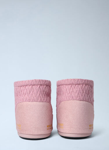 Moon Boot x GUEST IN RESIDENCE Icon Low Nolace Knit Boots Pink mbg0364002