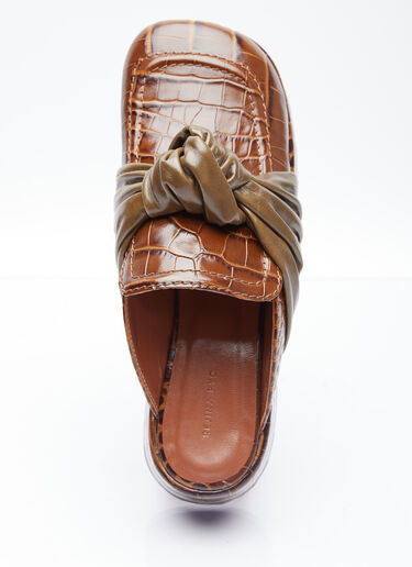 LN-CC® - Rejina Pyo: Knot Platform Mules - Brown Rejina Pyo Knot Platform Mules Brown rej0254013