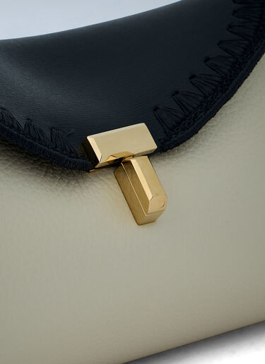 LN-CC® - TOTEME: Mini T-Lock Clutch Bag - Cream TOTEME Mini T-Lock Clutch Bag Cream tot0263076