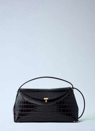 LN-CC® - TOTEME: T-Lock Handbag - Dark Brown TOTEME T-Lock Handbag Dark Brown tot0262004