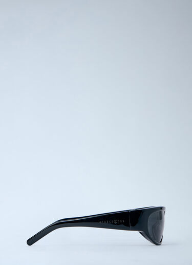 LN-CC® - Retrosuperfuture x MM6: Rectangular Frame Sunglasses - Black Retrosuperfuture x MM6 Rectangular Frame Sunglasses Black rmm0364001
