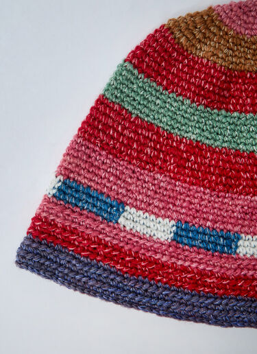 Visvim Logo Motif Beanie Hat Red vis0160004