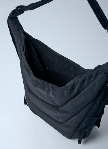 LN-CC® - Lemaire: Medium Soft Game Shoulder Bag - Black Lemaire Medium Soft Game Shoulder Bag Black lem0164023