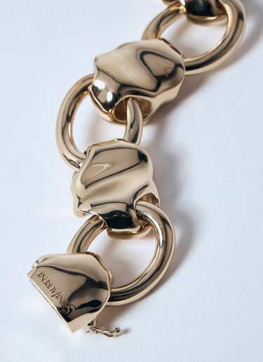 LN-CC® - Saint Laurent: Shell Chain Bracelet - Gold Saint Laurent Shell Chain Bracelet Gold sla0258054