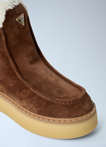 Prada Suede Boots Brown pra0262067