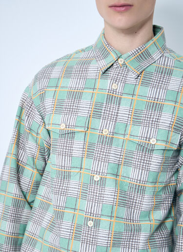 LN-CC® - Visvim: Pioneer Check Shirt - Green Visvim Pioneer Check Shirt Green vis0158023