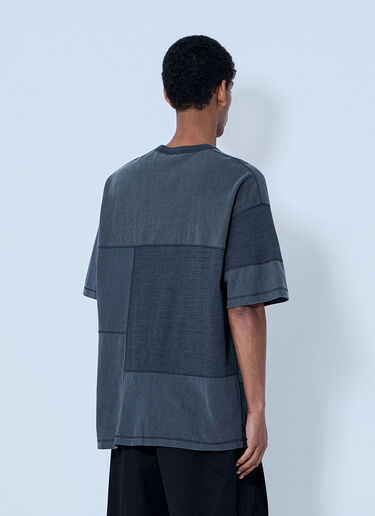 Comme des Garçons Homme 패치워크 코튼 티셔츠 회색 cdh0164007