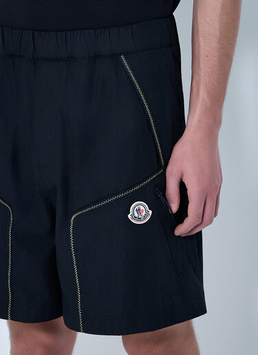 Moncler 松紧腰技术短裤 黑色 mon0164010
