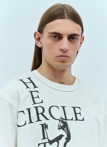 LN-CC® - HYSTERIC GLAMOUR x CIRCLE HERITAGE: Pin Up Girl T-Shirt - White HYSTERIC GLAMOUR x CIRCLE HERITAGE Pin Up Girl T-Shirt White hgc0155003