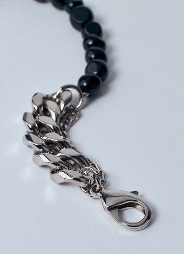 LN-CC® - Dries Van Noten: Bead-And-Chain Bracelet - Black Dries Van Noten Bead-And-Chain Bracelet Black dvn0160039