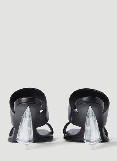 LN-CC® - Alexander McQueen: Shard High Heel Sandals - Black Alexander McQueen Shard High Heel Sandals Black amq0252016