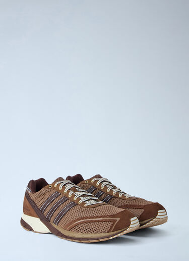 LN-CC® - adidas by Wales Bonner: Adizero Adios Mesh Sneakers - Brown adidas by Wales Bonner Adizero Adios Mesh Sneakers Brown awb0163016