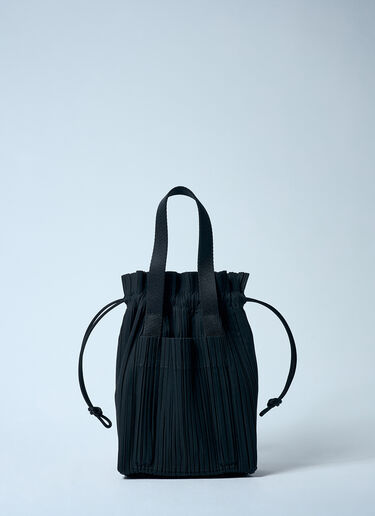 LN-CC® - Pleats Please Issey Miyake: Pleats Handbag - Black Pleats Please Issey Miyake Pleats Handbag Black plp0259010