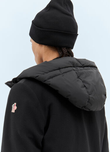 LN-CC® - Moncler Grenoble: Logo Patch Beanie Hat - Black Moncler Grenoble Logo Patch Beanie Hat Black mog0158009