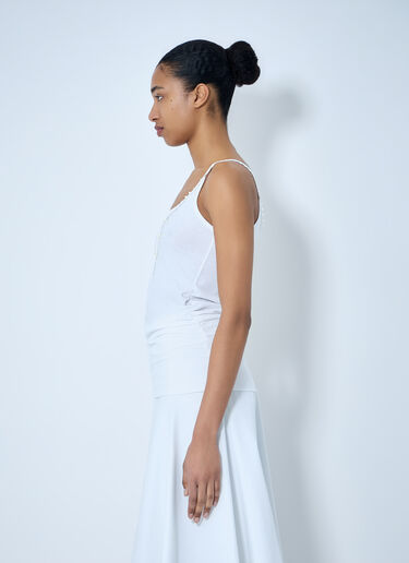 Jacquemus Ribbed Detail Camisole White jac0264021