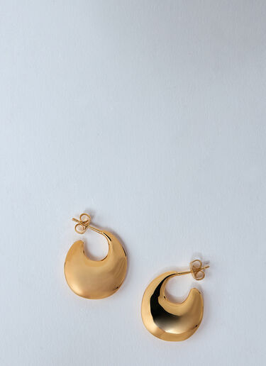 LN-CC® - Saint Laurent: Teardrop Hoop Earrings - Gold Saint Laurent Teardrop Hoop Earrings Gold sla0259048