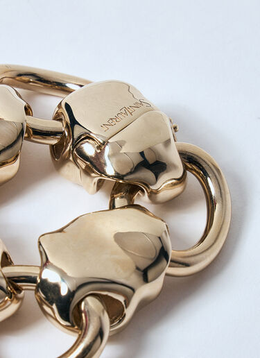 LN-CC® - Saint Laurent: Shell Chain Bracelet - Gold Saint Laurent Shell Chain Bracelet Gold sla0258054