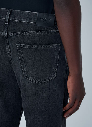 Saint Laurent Straight-Leg Denim Jeans Black sla0162019