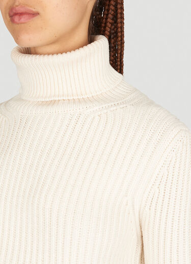 Dolce & Gabbana Crop Rib Sweater Cream dol0254009