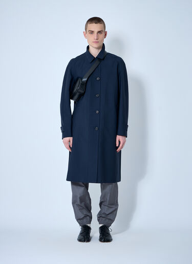 LN-CC® - Miu Miu: Single-Breasted Mohair Coat - Navy Miu Miu Single-Breasted Mohair Coat Navy miu0160001