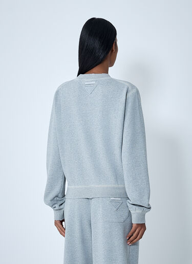 Prada Cotton Sweatshirt Grey pra0262103