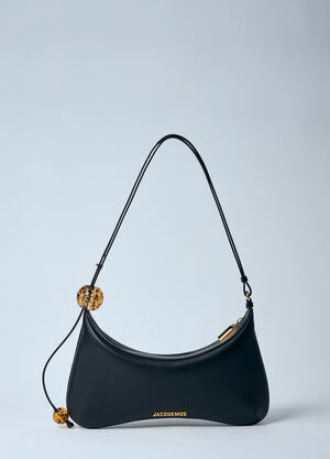 LN-CC® - Jacquemus: Le Bisou Perle Shoulder Bag - Black Jacquemus Le Bisou Perle Shoulder Bag Black jac0260024