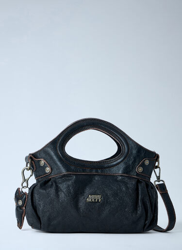Miss Sixty x KNWLS 디스트레스드 핸드백 블랙 msk0263005