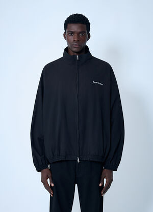 LN-CC® - Acne Studios: Logo Motif Jacket - Black Acne Studios Logo Motif Jacket Black acn0162003