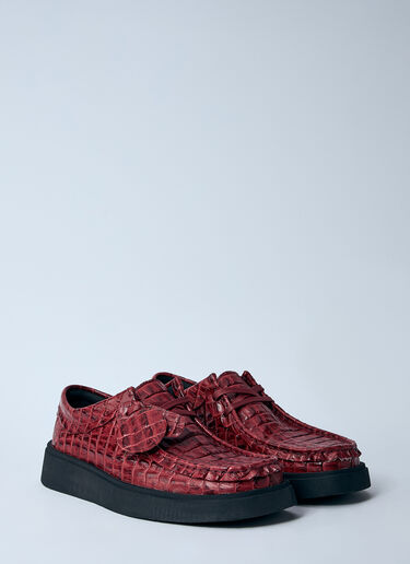LN-CC® - Martine Rose x Clarks: トルビュー レースアップシューズ - バーガンディ Martine Rose x Clarks トルビュー レースアップシューズ バーガンディ mrc0260006