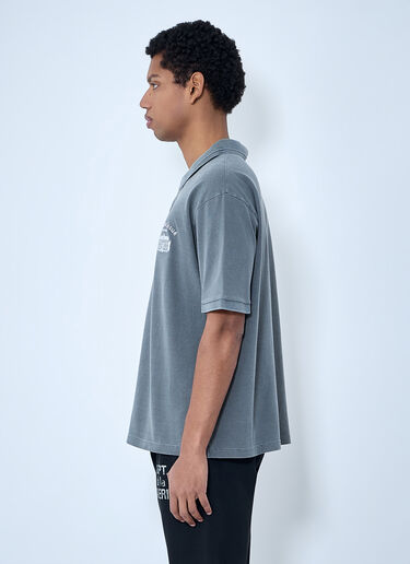 LN-CC® - Gallery Dept.: Embroidered Polo Shirt - Grey Gallery Dept. Embroidered Polo Shirt Grey gdp0162054